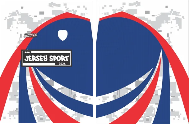 JERSEY SPORT TEXTURA AZUL ROJO 2023