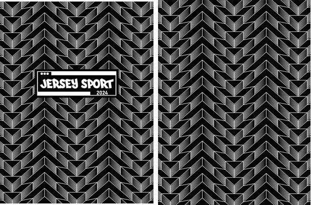 JERSEY SPORT TEXTURA BLANCO NEGRO 2024