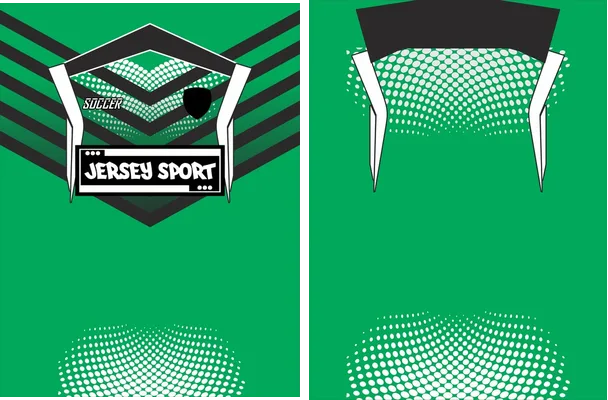 JERSEY SPORT TEXTURA CIRCULOS VERDE 2025