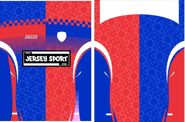 JERSEY SPORT TEXTURA ROJO AZUL 2025