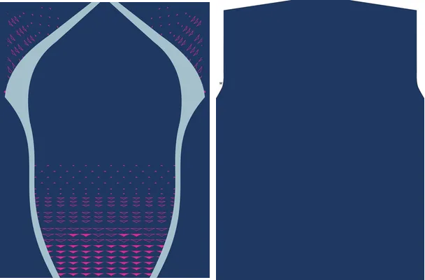 JERSEY VOLEY AZUL MARINO FUCSIA 2024