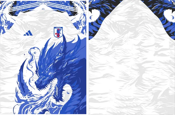 Japon Dragon Concept Blue