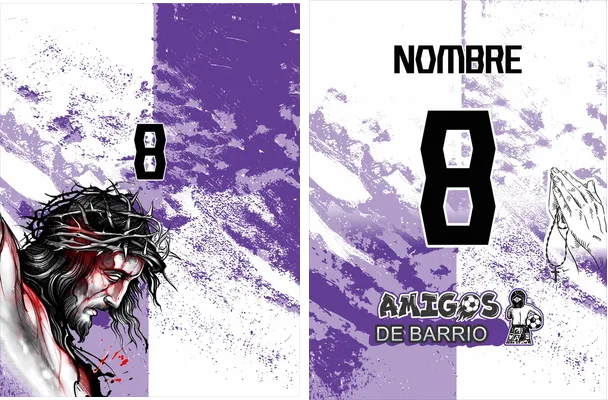 Jersey Futsalero Grunge Morado