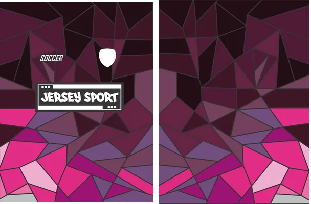Jersey Sport Geometric Fucsia Q 1