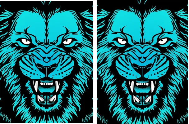 KING LION CONCEPT BLUE