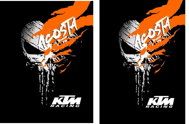 KTM Skull Grunge