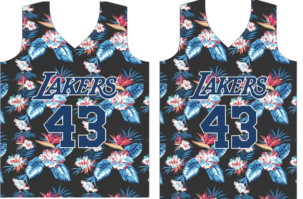 Lakers Flowers Vector Jersey
