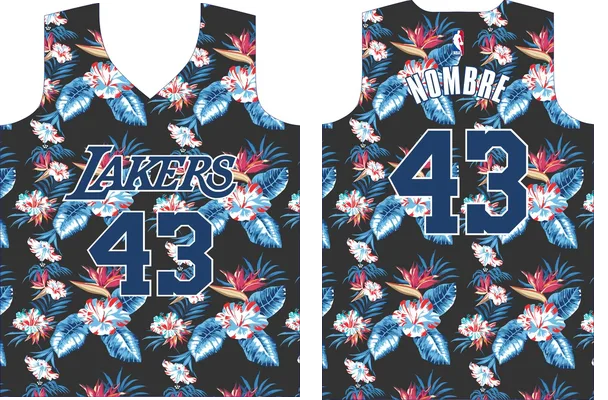 Lakers Flowers Vector Jersey M 1