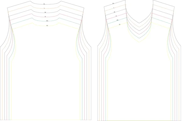 MOLDE MASCULINO CUELLO V