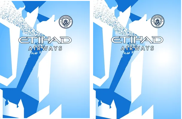 Manchester City Grunge Blue Concept