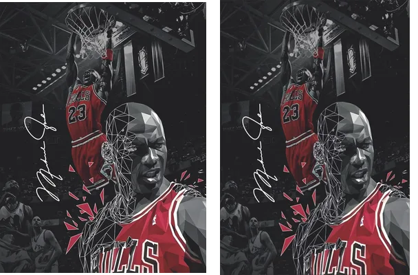 Michael Jordan Basket Design