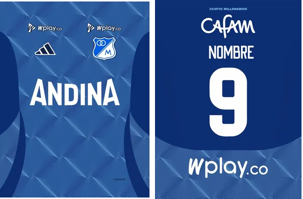 Millonarios Home Kit 2025