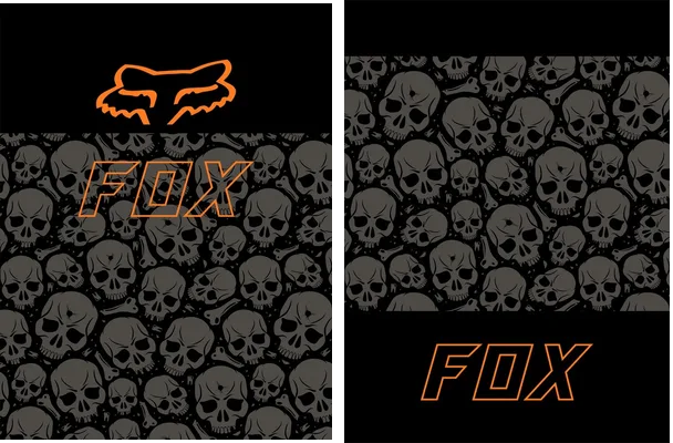 Motocross Craneo Fantasy Fox