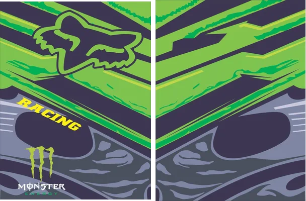 Motocross Fox Racing Monster