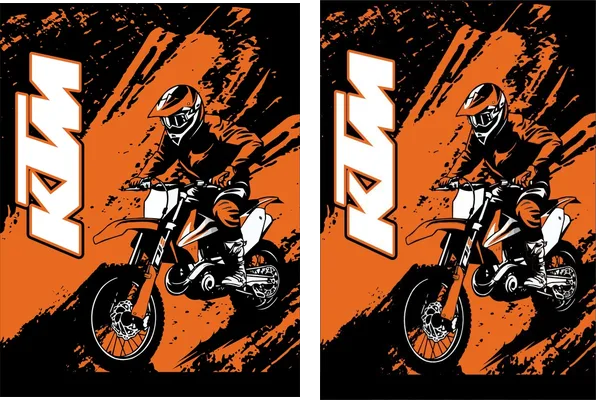 Motocross KTM Orange
