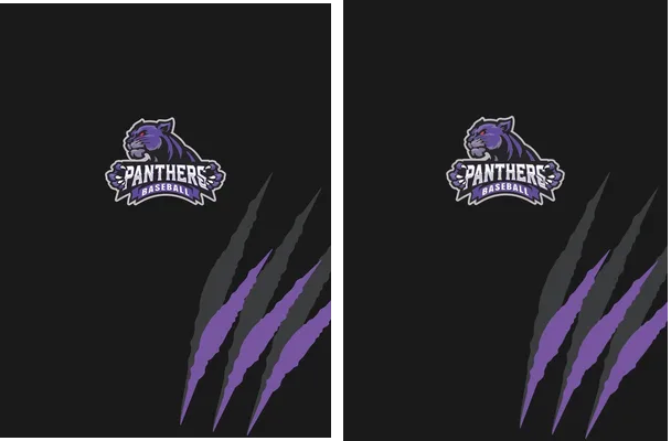 PANTHERS GRUNGE DESIGN