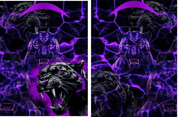 Pantera Grunge Violeta Design Q 1