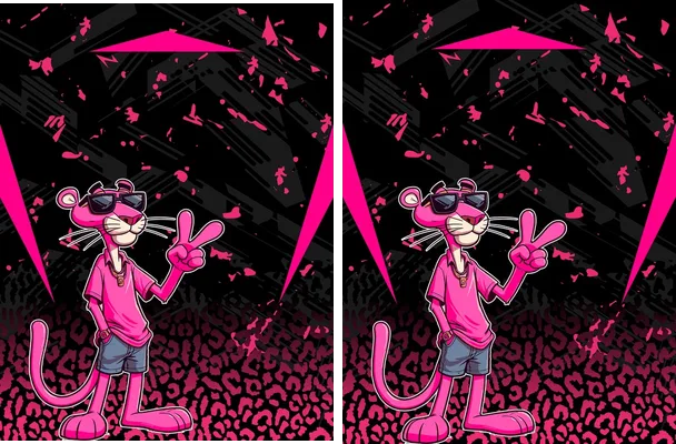 Pantera Rosa Grunge Concept