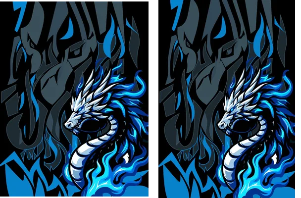 Pattern Dragon Sports Design