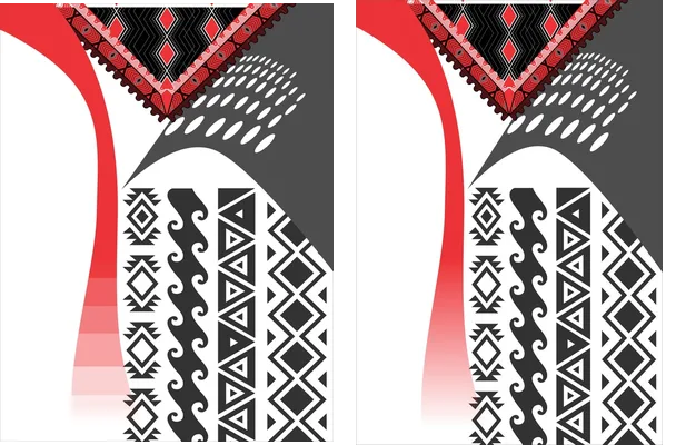 Pattern Red Black Geometric