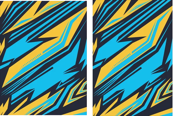 Pattern Sport Yellow and Blue