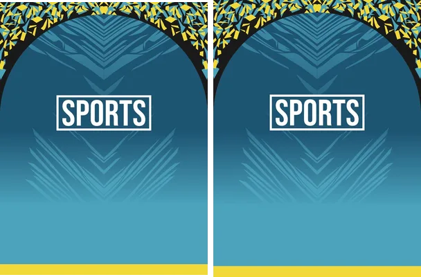 Pattern Sports Degrade Blue