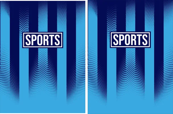 Pattern Sports Halftone Blue