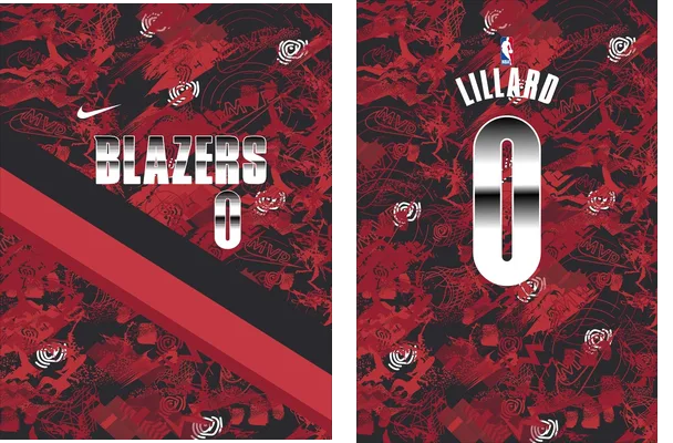 Portland Trail Blazers Red 2022 M 1