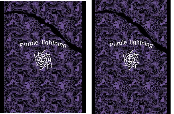 Purple Lightning Design