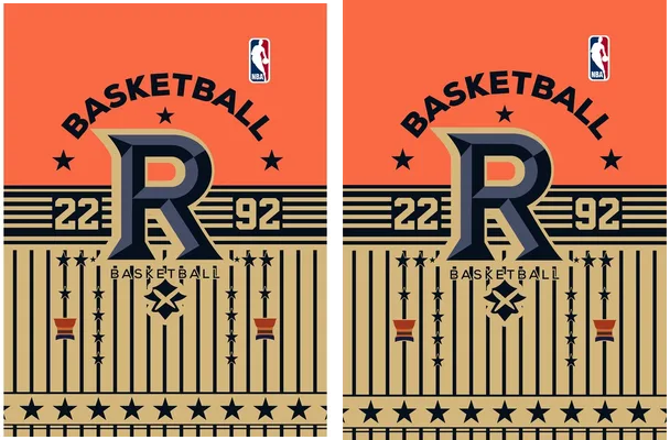 R Basketball Gold Concept