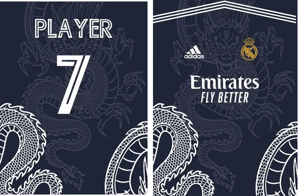 REAL MADRID DRAGON AZUL