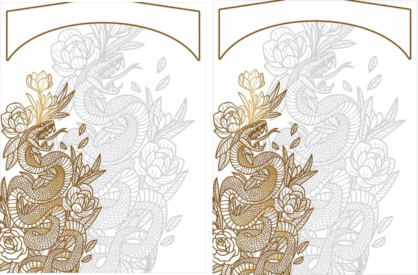 SERPIENTE TEXTURA DORADO 2024