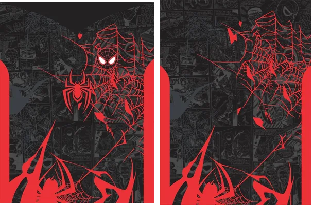 SPIDERMAN DESING BLACK