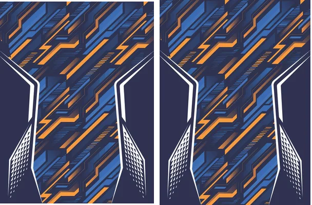 SPORTS GEOMETRIC BLUE