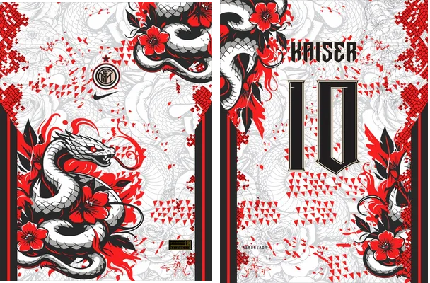 Serpiente Floral Roja Interclasse 25