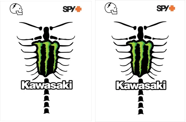 Skull Motocross Kawasaki