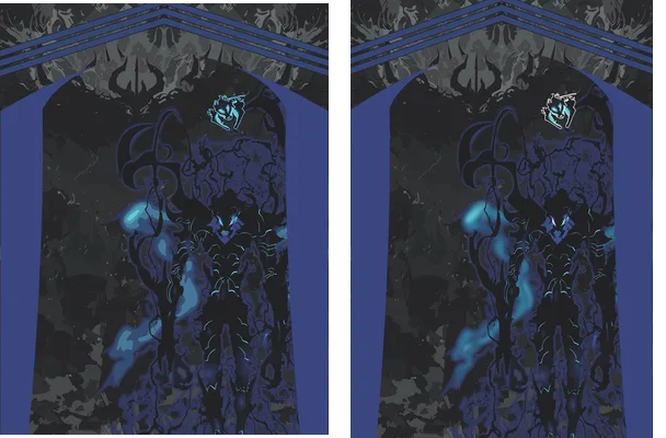Solo Leveling Blue Design