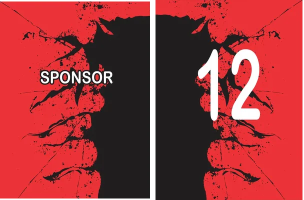 Sponsor Rojo Negro 25