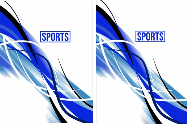 Sports Degrades Lines Blue Orange
