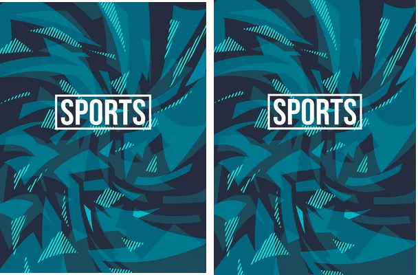 Sports Geometrics Gradient Pattern