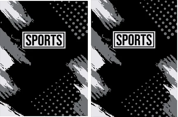 Sports Grunge Brush Black