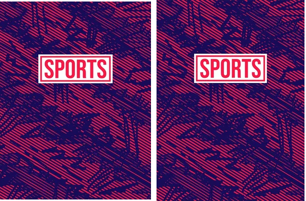 Sports Lines Grunge Red