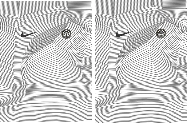 Sports Pattern Black y White Lines