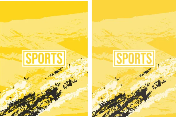 Sports Pattern Brush Yellow