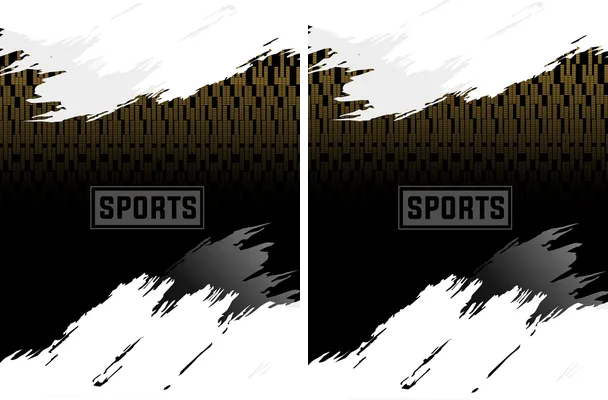 Sports Pattern Dorado Degradado