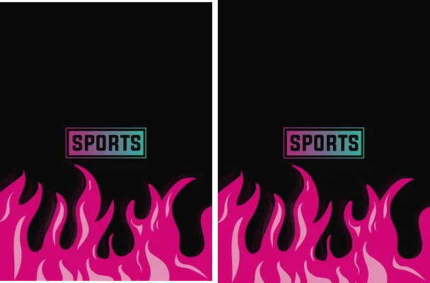 Sports Pattern Fire Pink