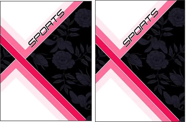 Sports Pattern Flowers Pink