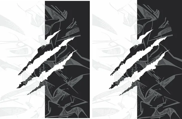 Sports Pattern Garra Black y White
