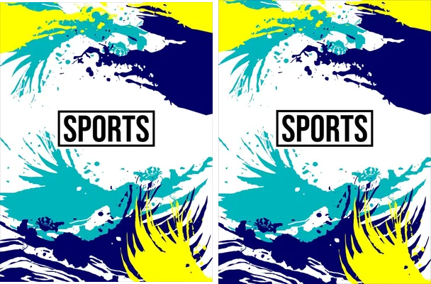 Sports Pattern Grunge Blue