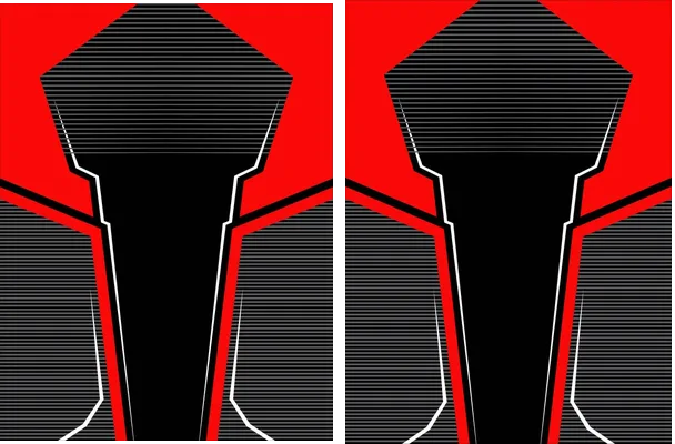 Sports Pattern Lines Geometric Red